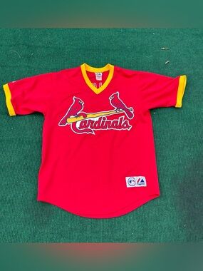 Vintage Majestic Men’s Albert Pujols #5 St. Louis Cardinals Red Pullover Jersey